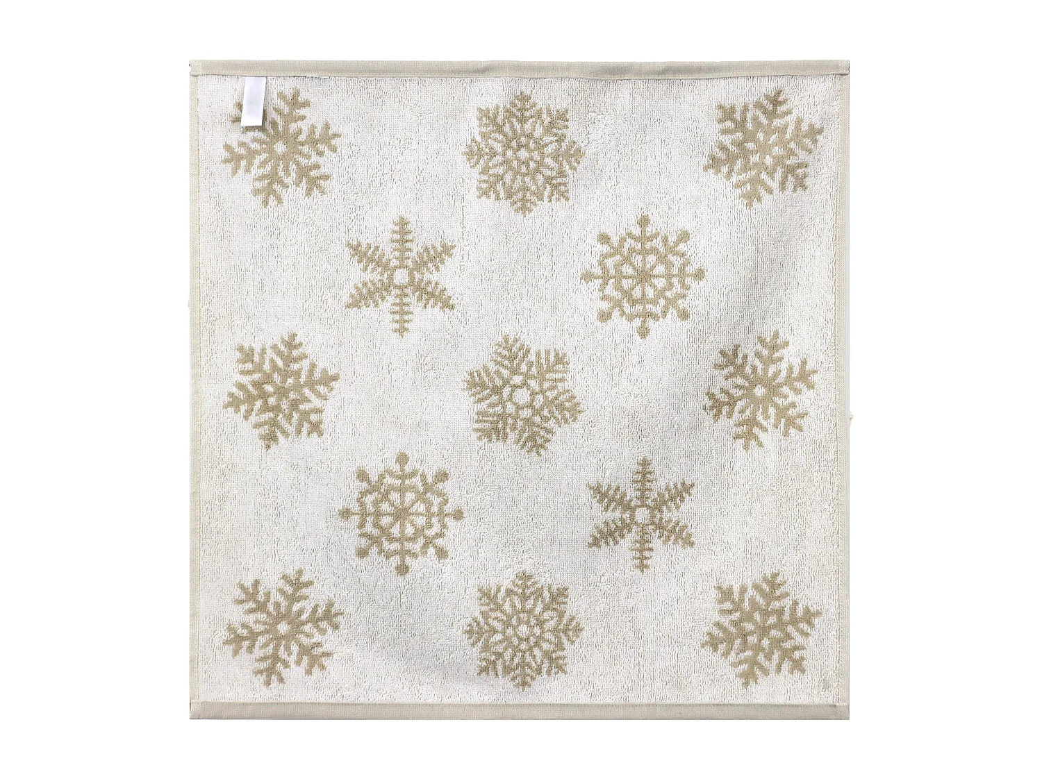 Lot de 2 torchons de cuisine éponge 50x50 cm coton ICE beige