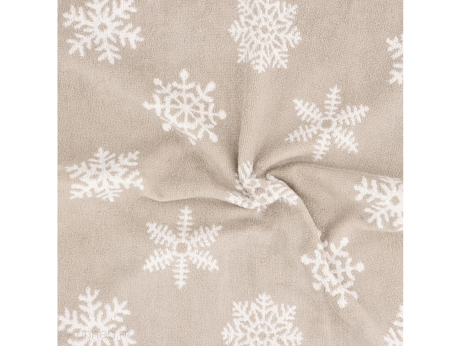 Lot de 2 torchons de cuisine éponge 50x50 cm coton ICE beige