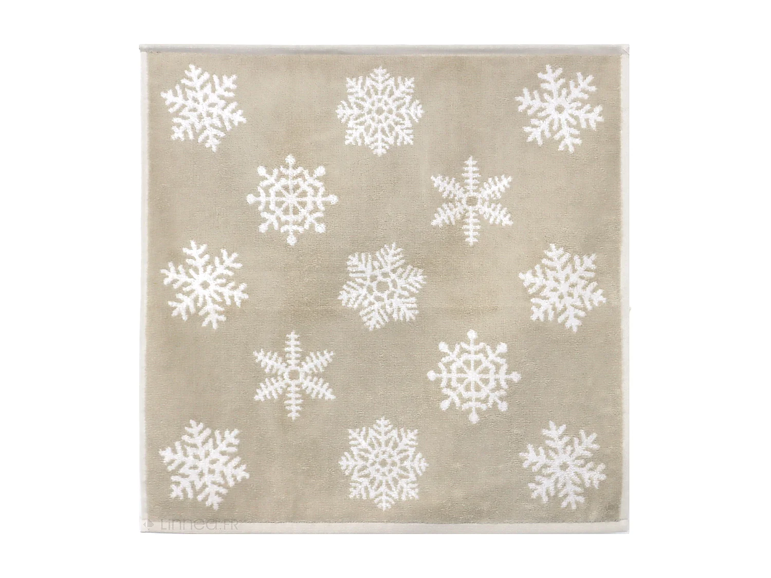 Lot de 2 torchons de cuisine éponge 50x50 cm coton ICE beige