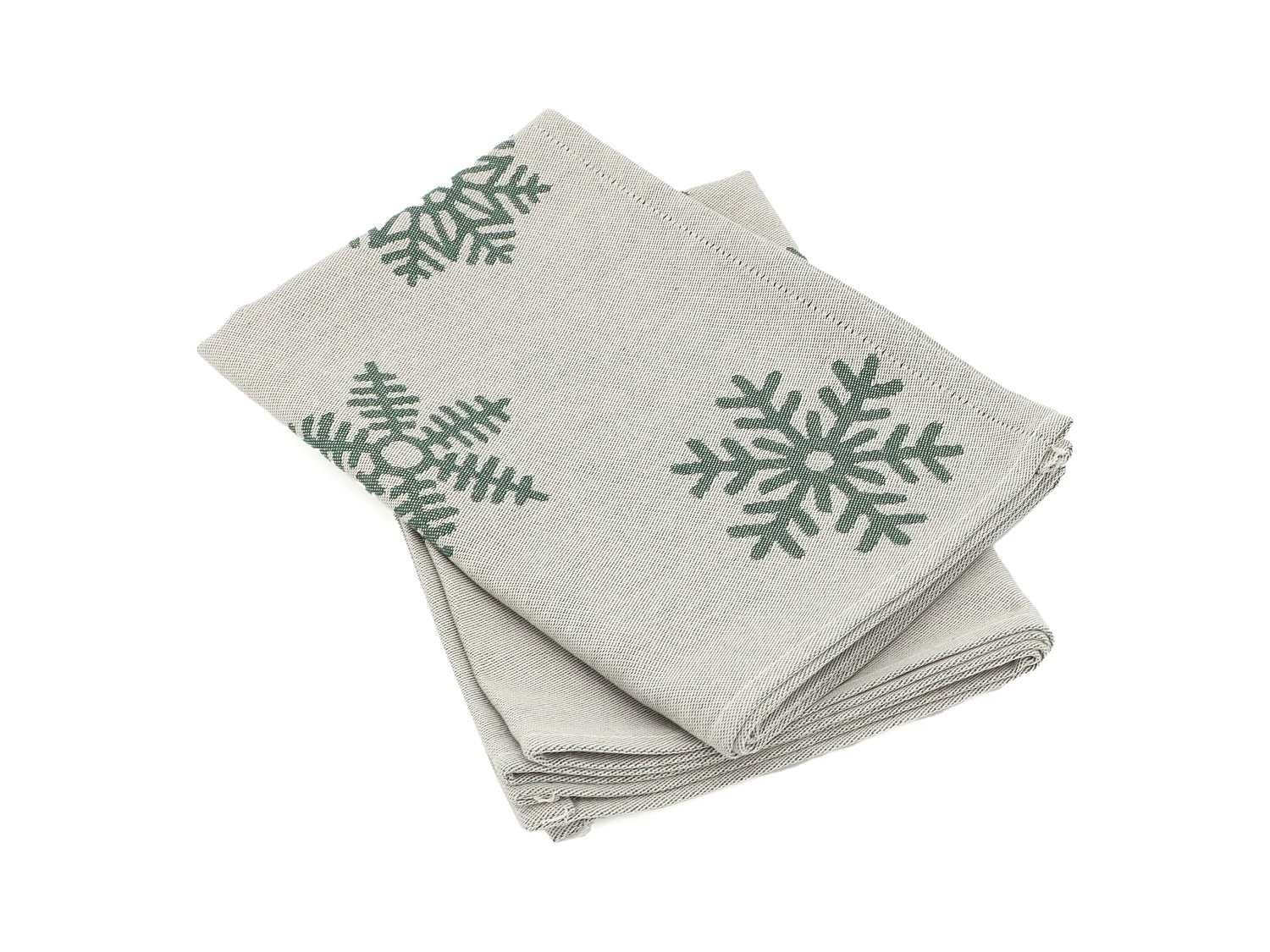 Lot de 2 torchons de cuisine toile 50x70 cm coton ICE vert