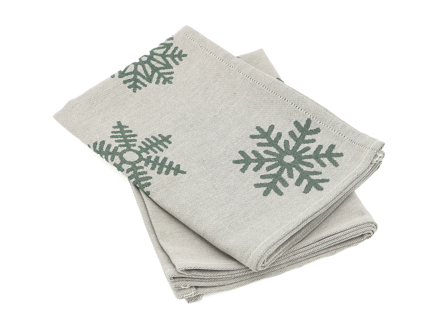 Lot de 2 torchons de cuisine toile 50x70 cm coton ICE vert