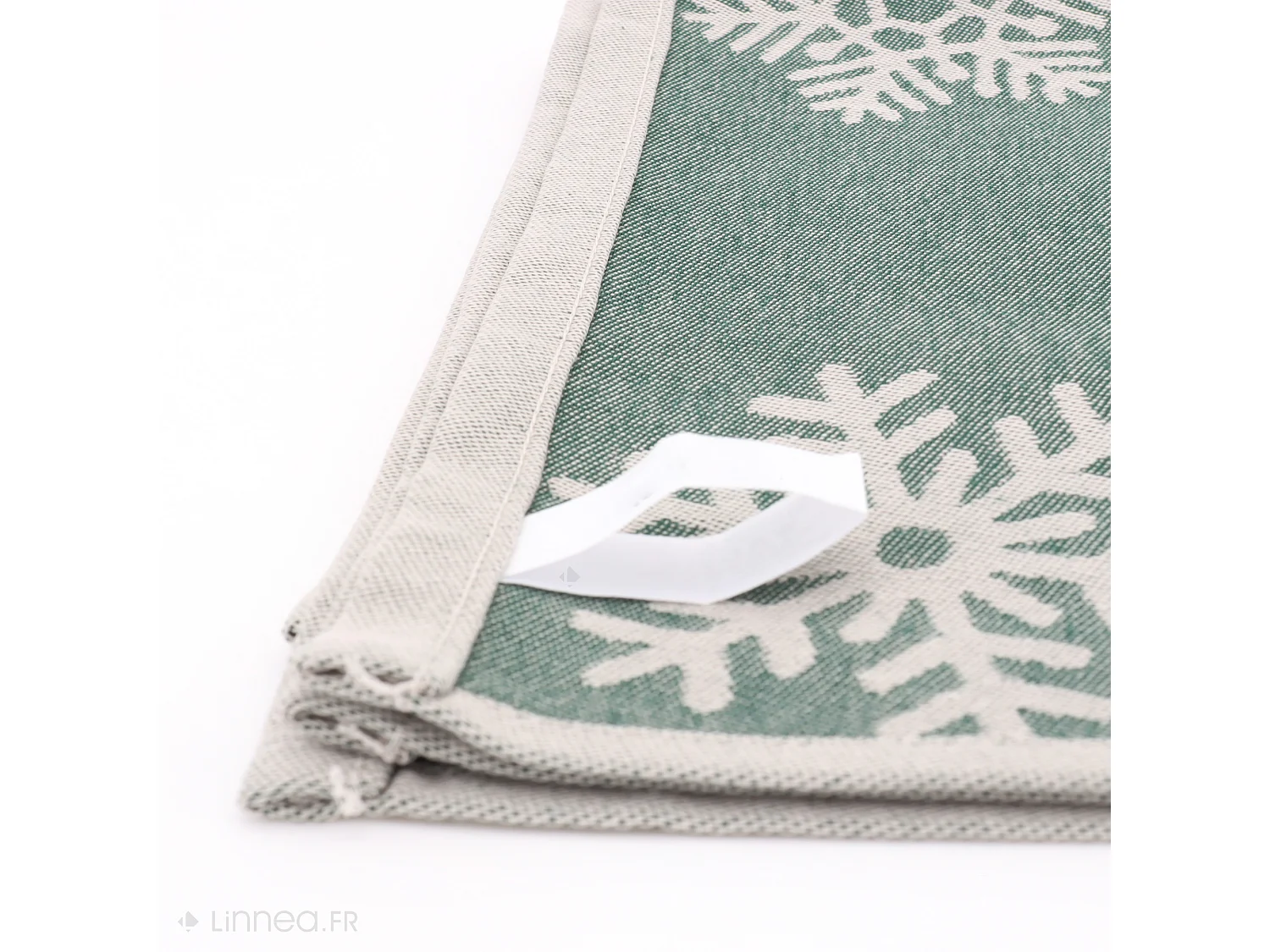 Lot de 2 torchons de cuisine toile 50x70 cm coton ICE vert