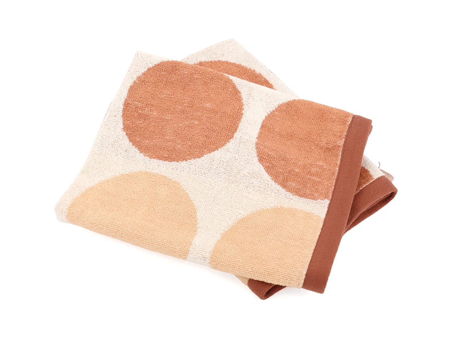 Lot de 2 torchons de cuisine éponge 50x50 cm coton GLOBUS marron