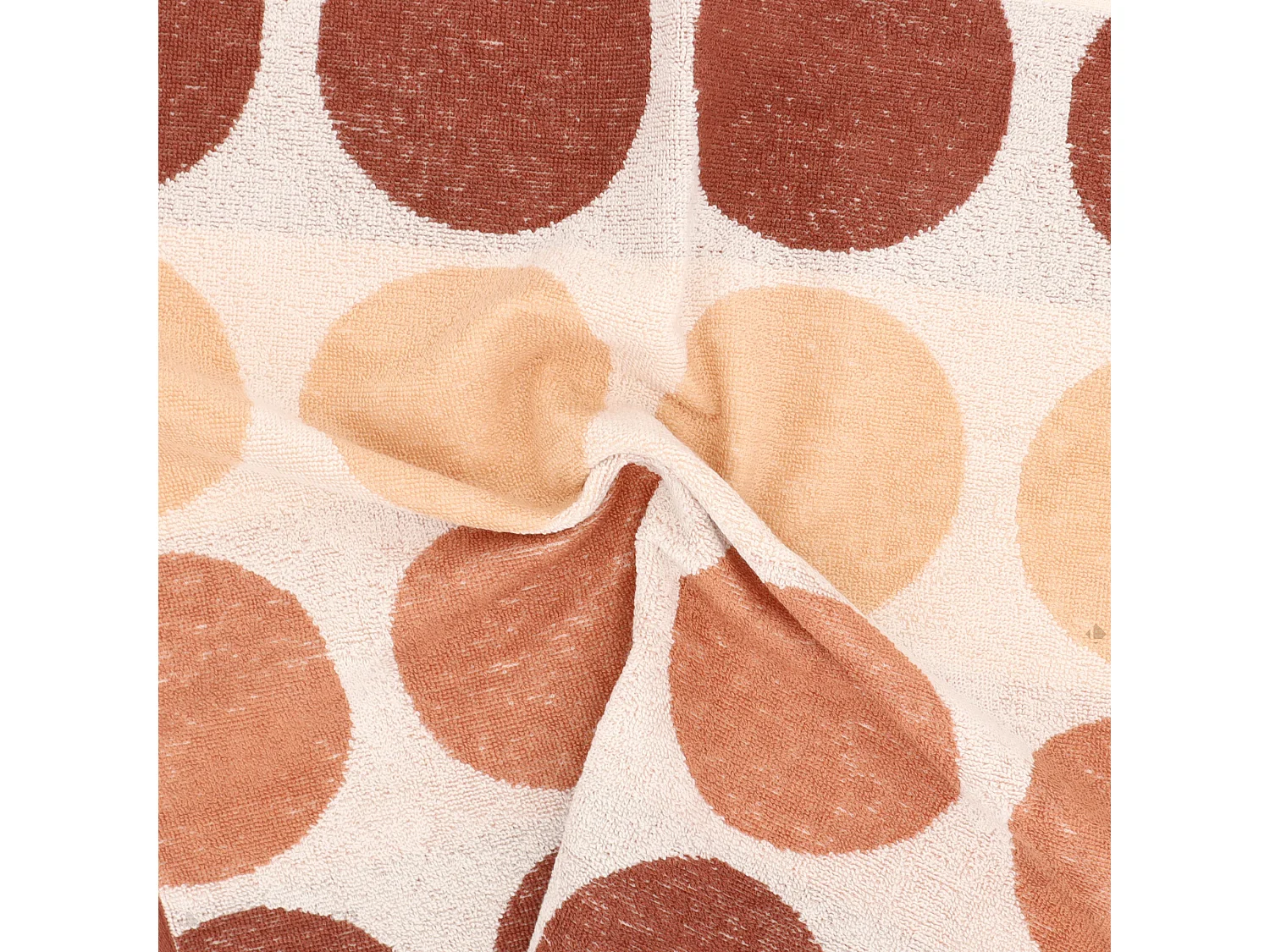 Lot de 2 torchons de cuisine éponge 50x50 cm coton GLOBUS marron