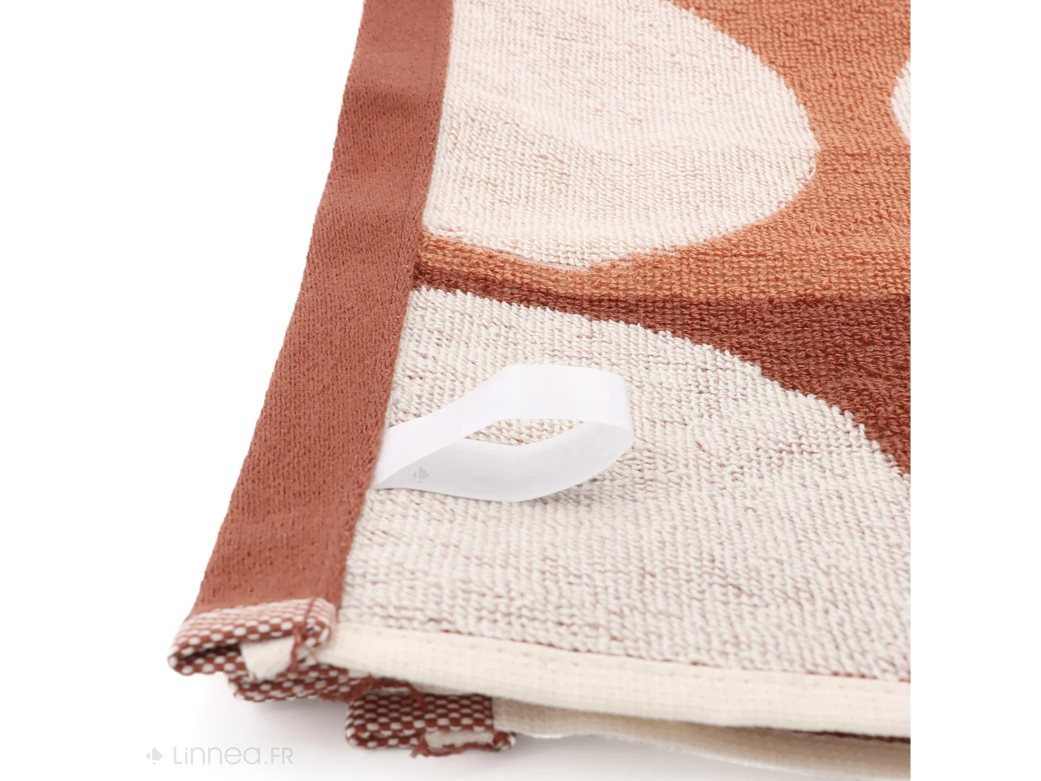 Lot de 2 torchons de cuisine éponge 50x50 cm coton GLOBUS marron