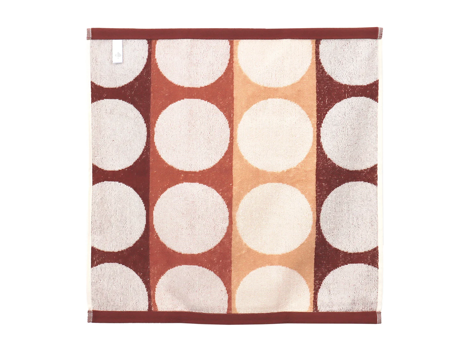 Lot de 2 torchons de cuisine éponge 50x50 cm coton GLOBUS marron