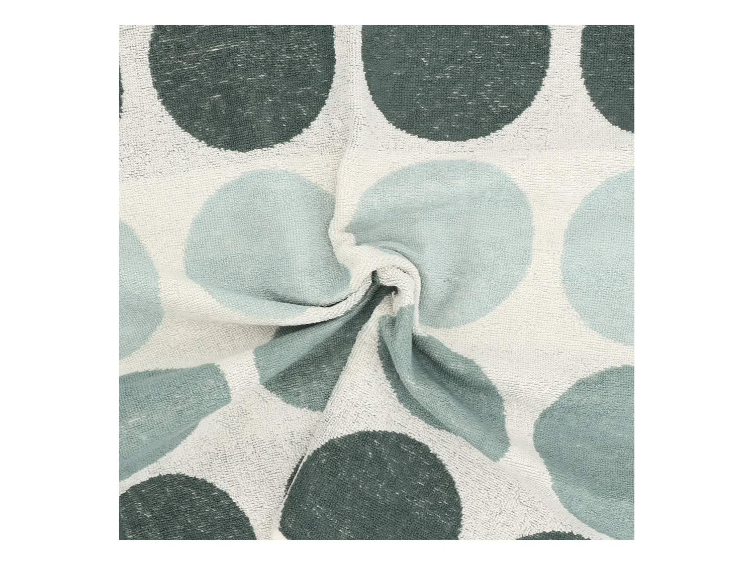 Lot de 2 torchons de cuisine éponge 50x50 cm coton GLOBUS vert