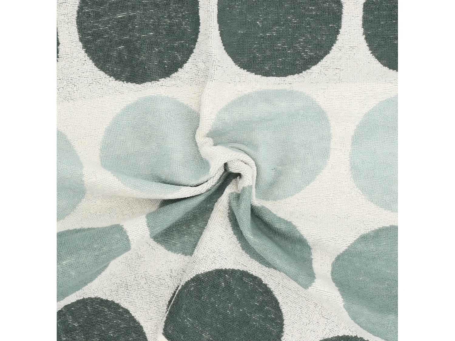 Lot de 2 torchons de cuisine éponge 50x50 cm coton GLOBUS vert