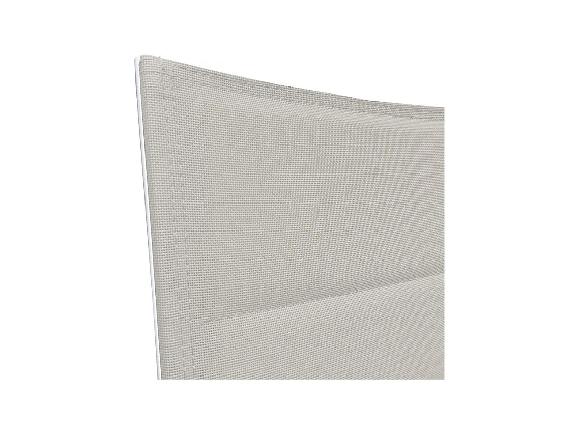 Lot de 2 chaises de jardin aluminium et tissu textilène gris - ATLAN