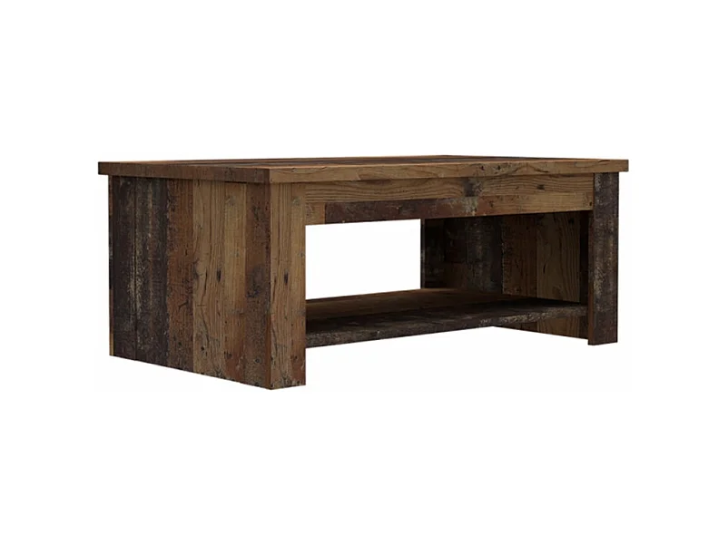 Table basse avec plateau relevable effet bois vieilli - BUCK