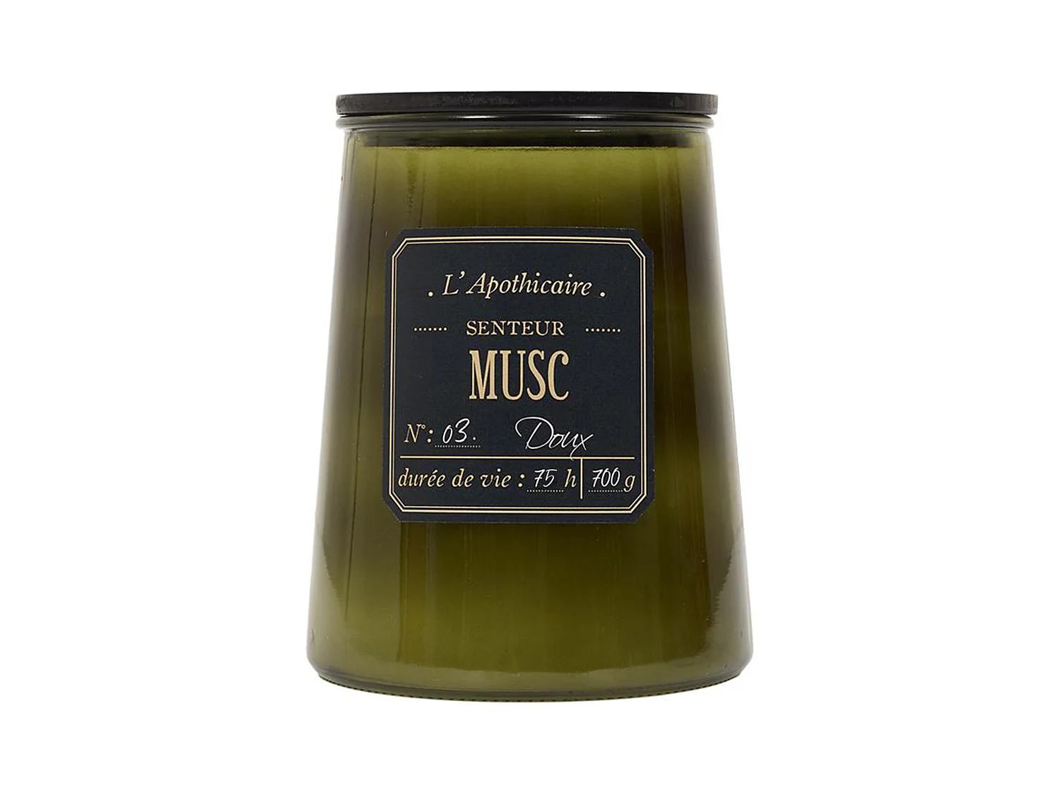 Bougie parfumée ALCHIMISTE senteur musc