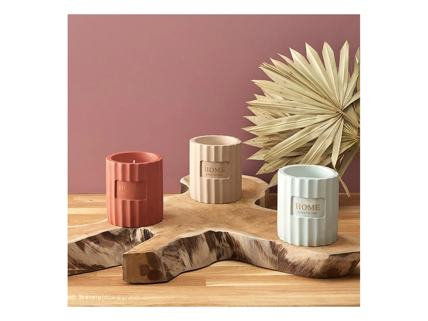 Bougie parfumée CIMENT senteur brume des bois