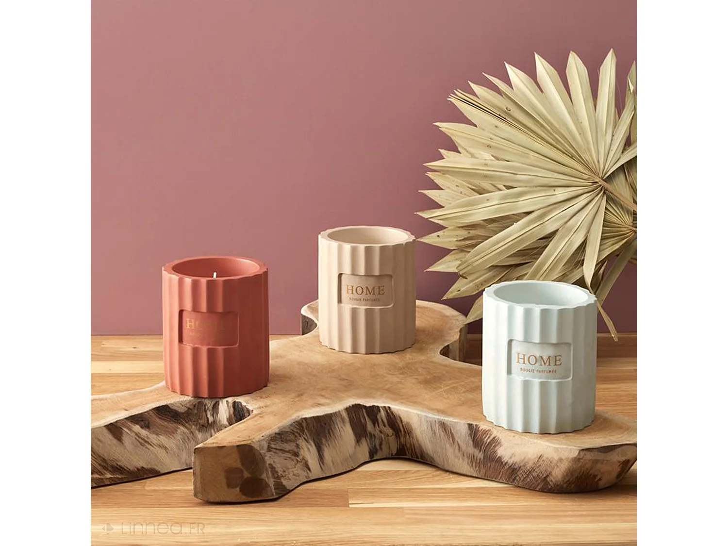 Bougie parfumée CIMENT senteur brume des bois