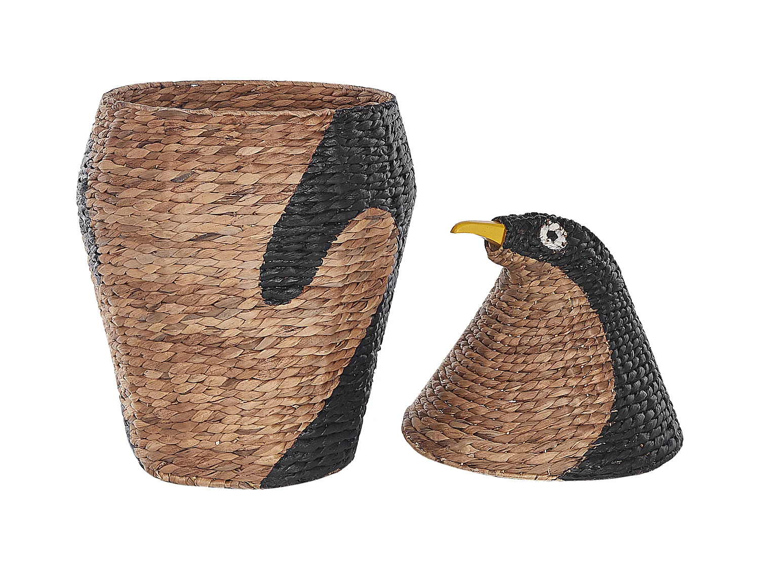 Kosz na zabawki Pingwin HADZABE Plecionka Naturalny