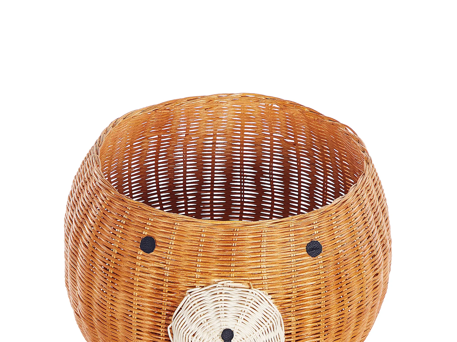 Panier enfants Ours en peluche HIMBA Rotin Naturel