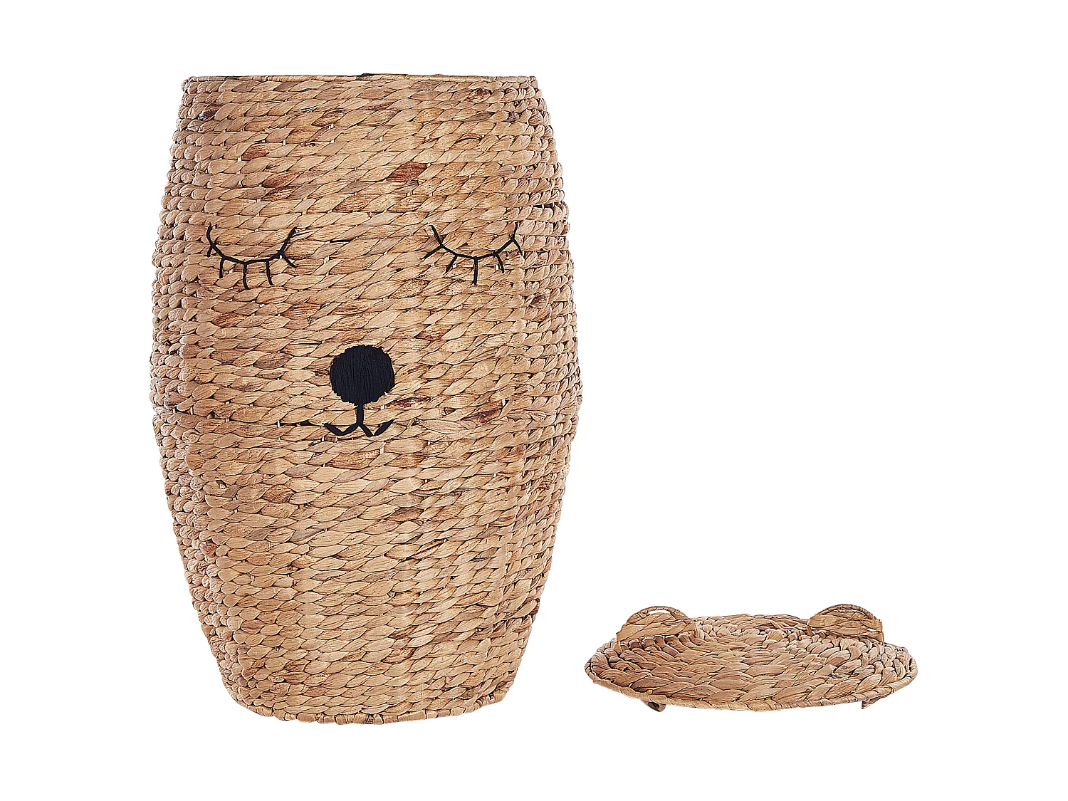 Kids Basket Teddy Bear SAMBUR Wicker Natural