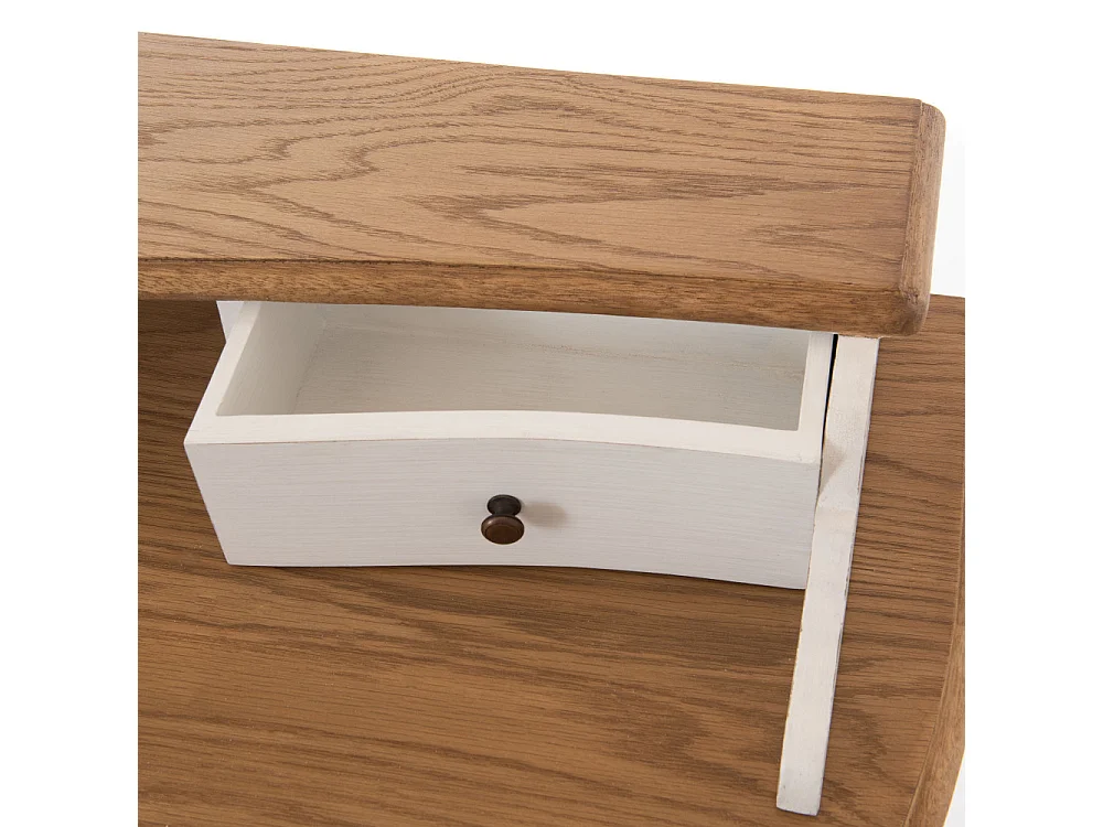 Bureau en bois et chêne L100 cm Loberon