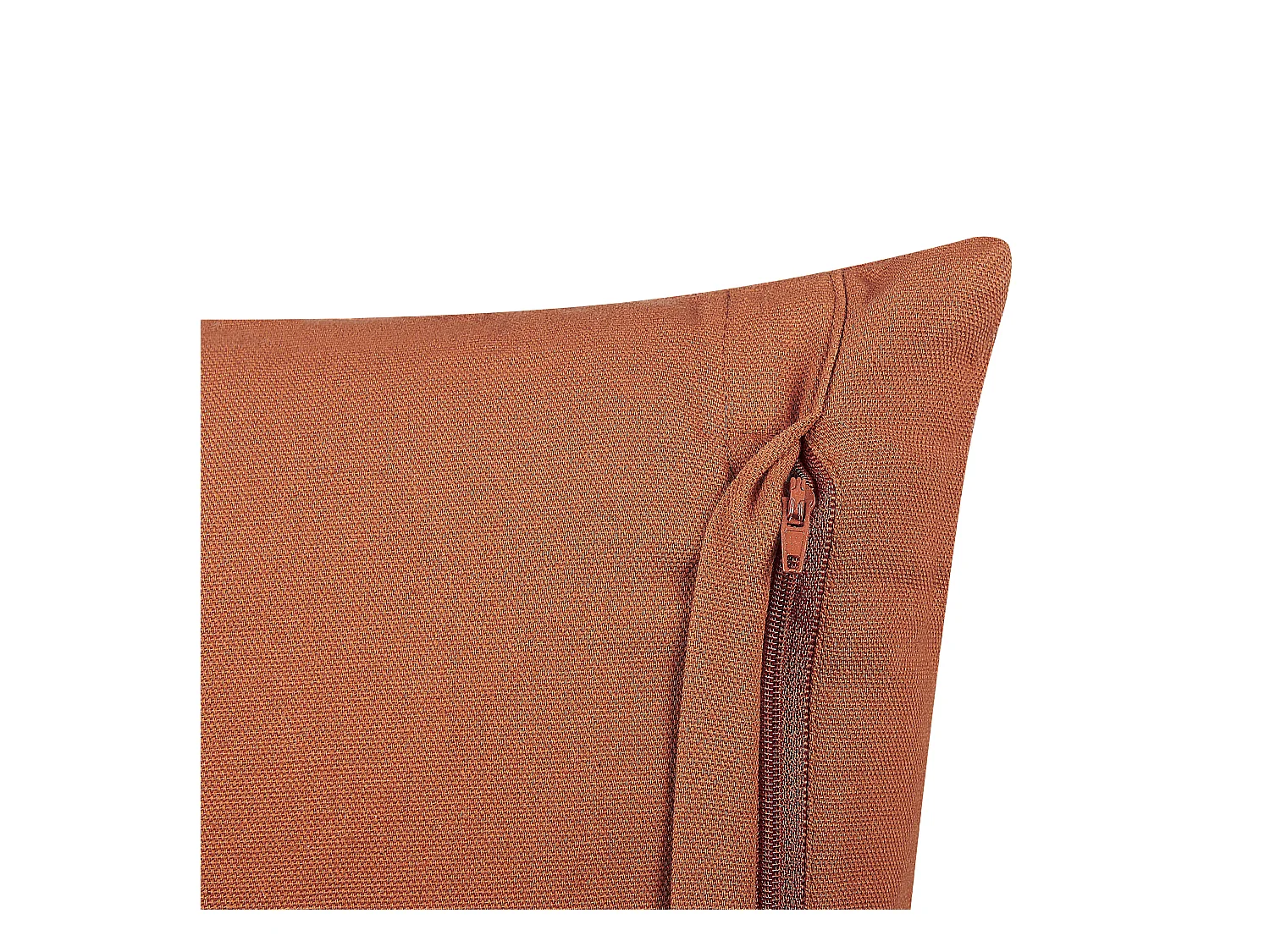 Set di 2 cuscini ORLAYA Cotone 55 x 35 cm Arancione Trama geometrica