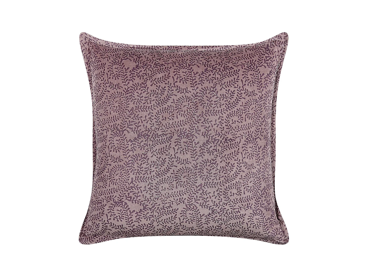 Coussin KALMIA Velours 45 x 45 cm Rose Motif floral