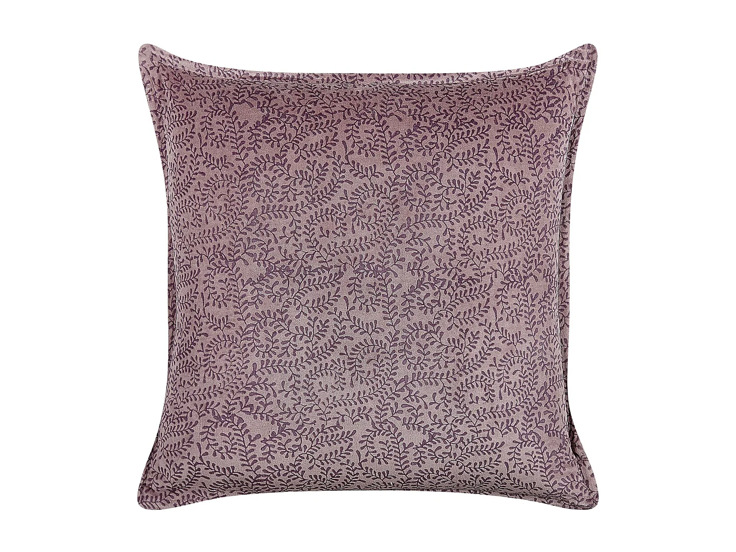 Coussin KALMIA Velours 45 x 45 cm Rose Motif floral