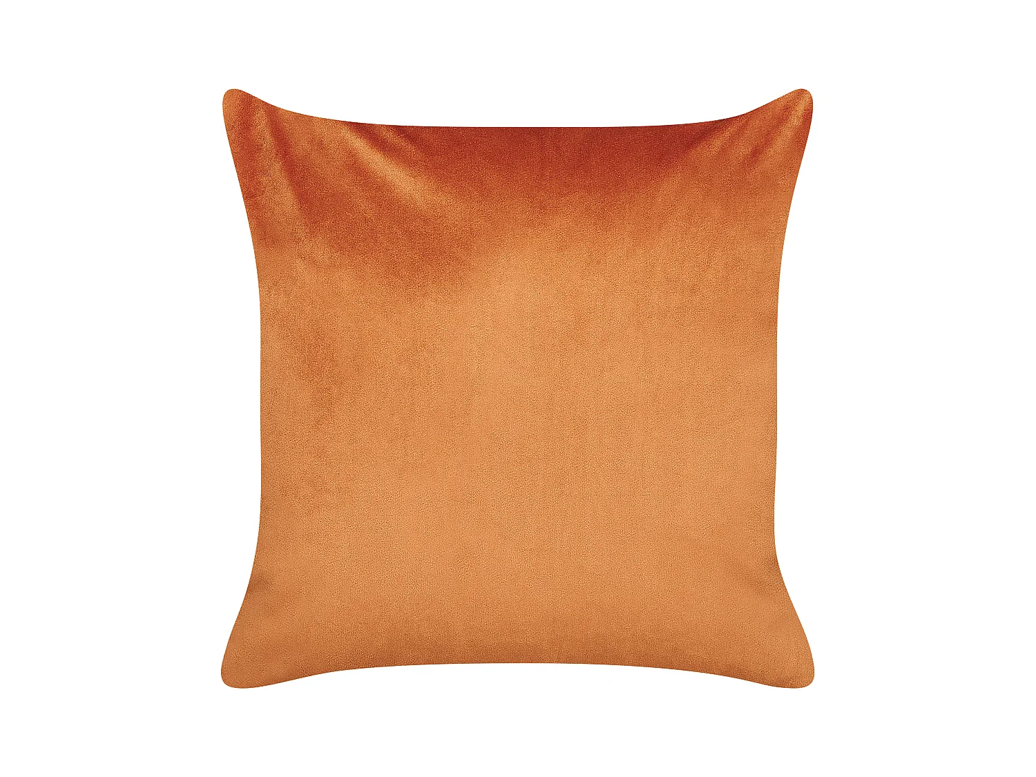 Dekokissen mit Füllung 2er Set Samt orange / gold Blättermotiv 45 x 45 cm Tulip