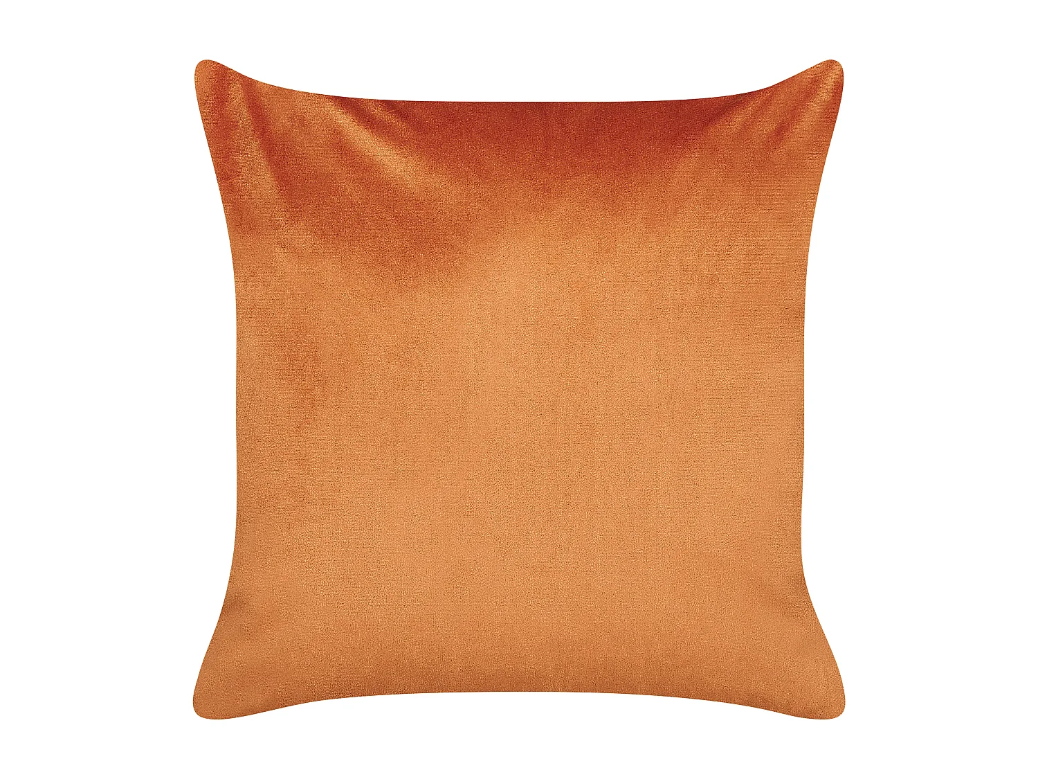 Lot de 2 coussins décoratifs TULIP Velours 45 x 45 cm Orange Motif de plante