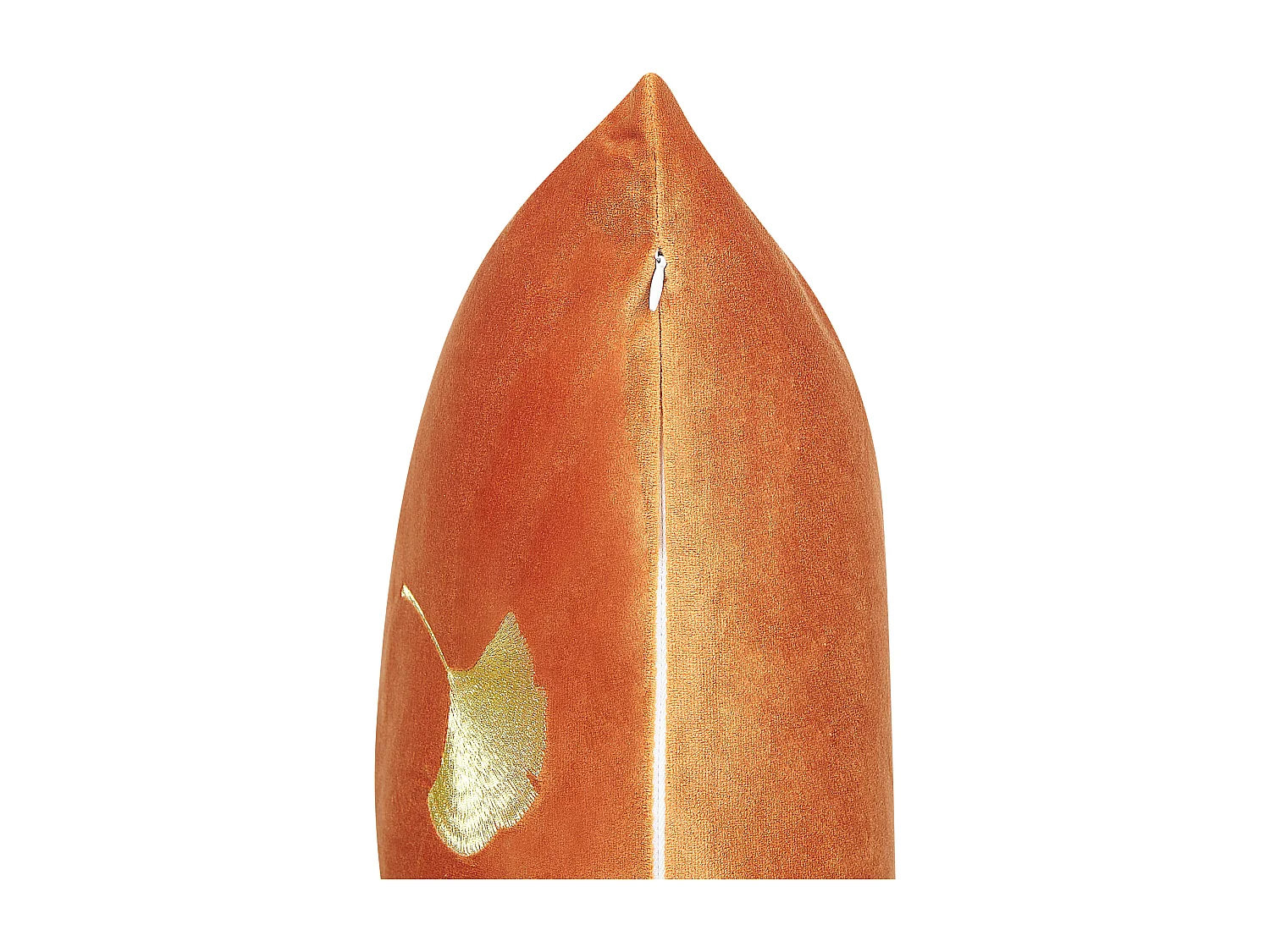 Conjunto de 2 almofadas decorativas TULIP Veludo 45 x 45 cm Laranja Padrão de plantas