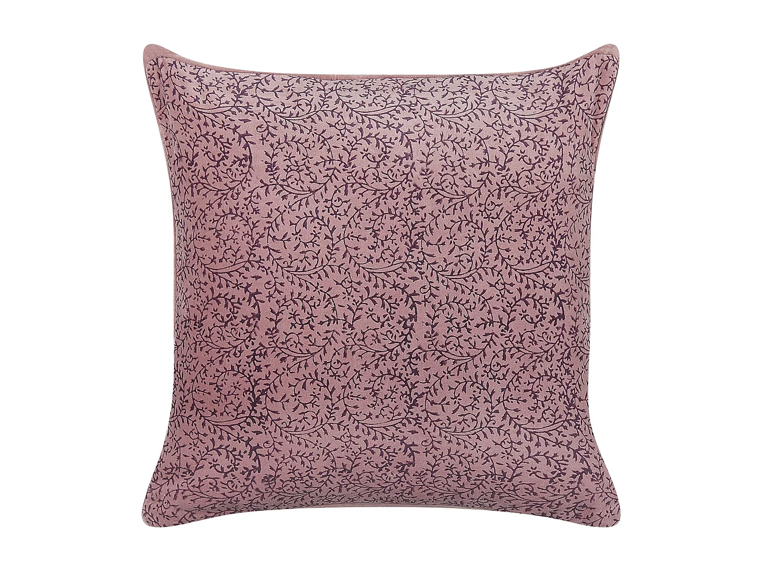 Almofada decorativa ROMNEYA Veludo 45 x 45 cm Rosa Padrão floral