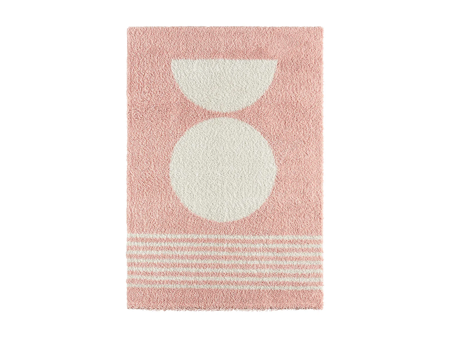 Tapis - shaggy - AQUARELLE - rose - 160x230cm