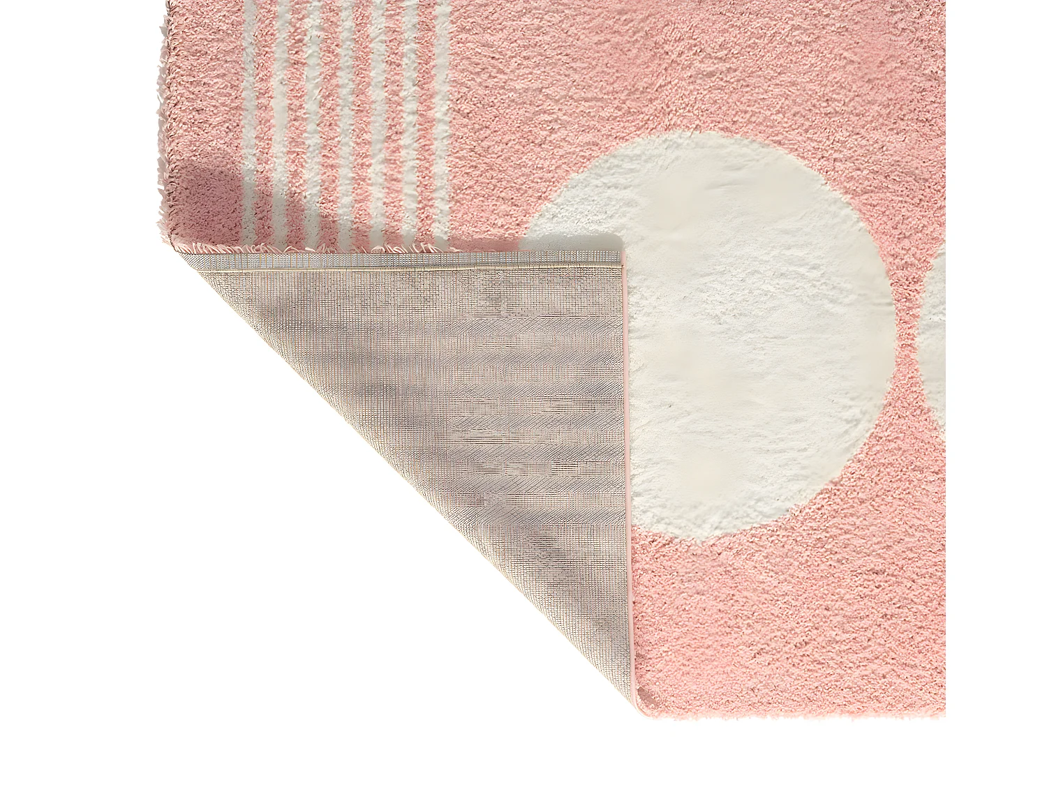 Tapis - shaggy - AQUARELLE - rose - 160x230cm