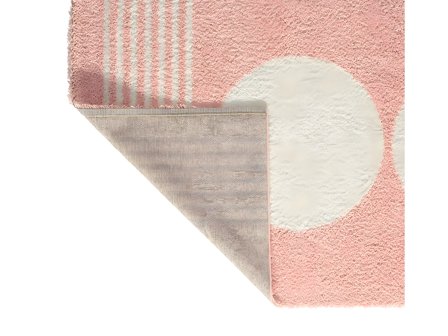 Tapis - shaggy - AQUARELLE - rose - 160x230cm