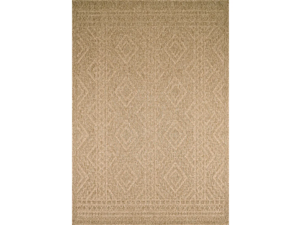 Tapis de salon - intérieur extérieur - rectangle - Nature -  aspect Jute - Beige - 120x170cm