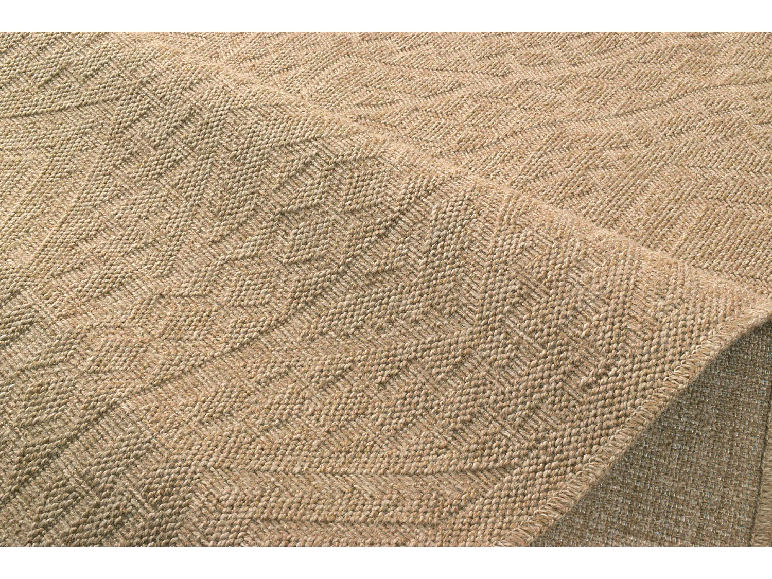 Tapis de salon - intérieur extérieur - rectangle - Nature -  aspect Jute -  Beige - 200x290cm