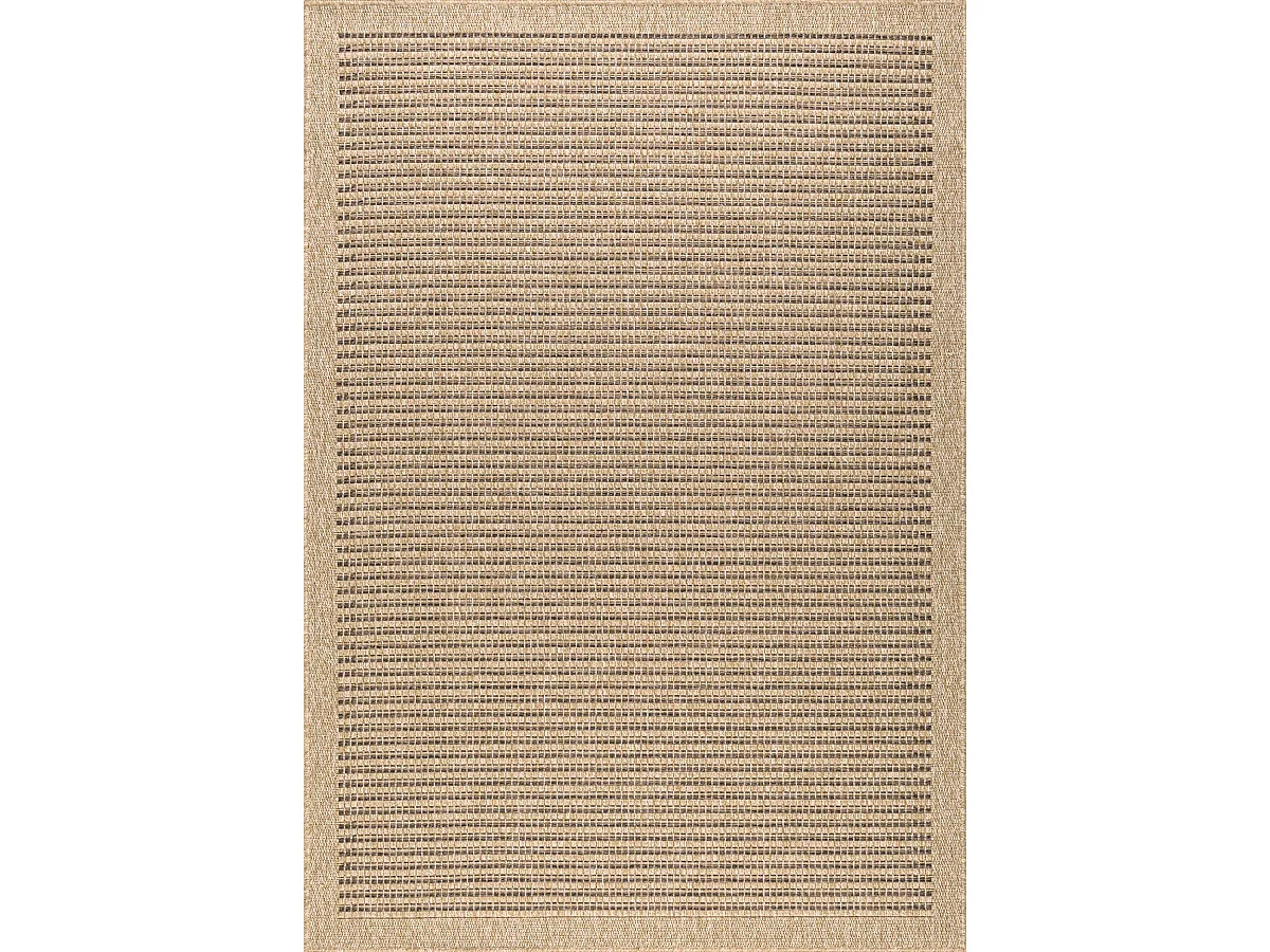 Tapis de salon - intérieur extérieur - rectangle - Nature -  aspect Jute - Marron - 120x170cm