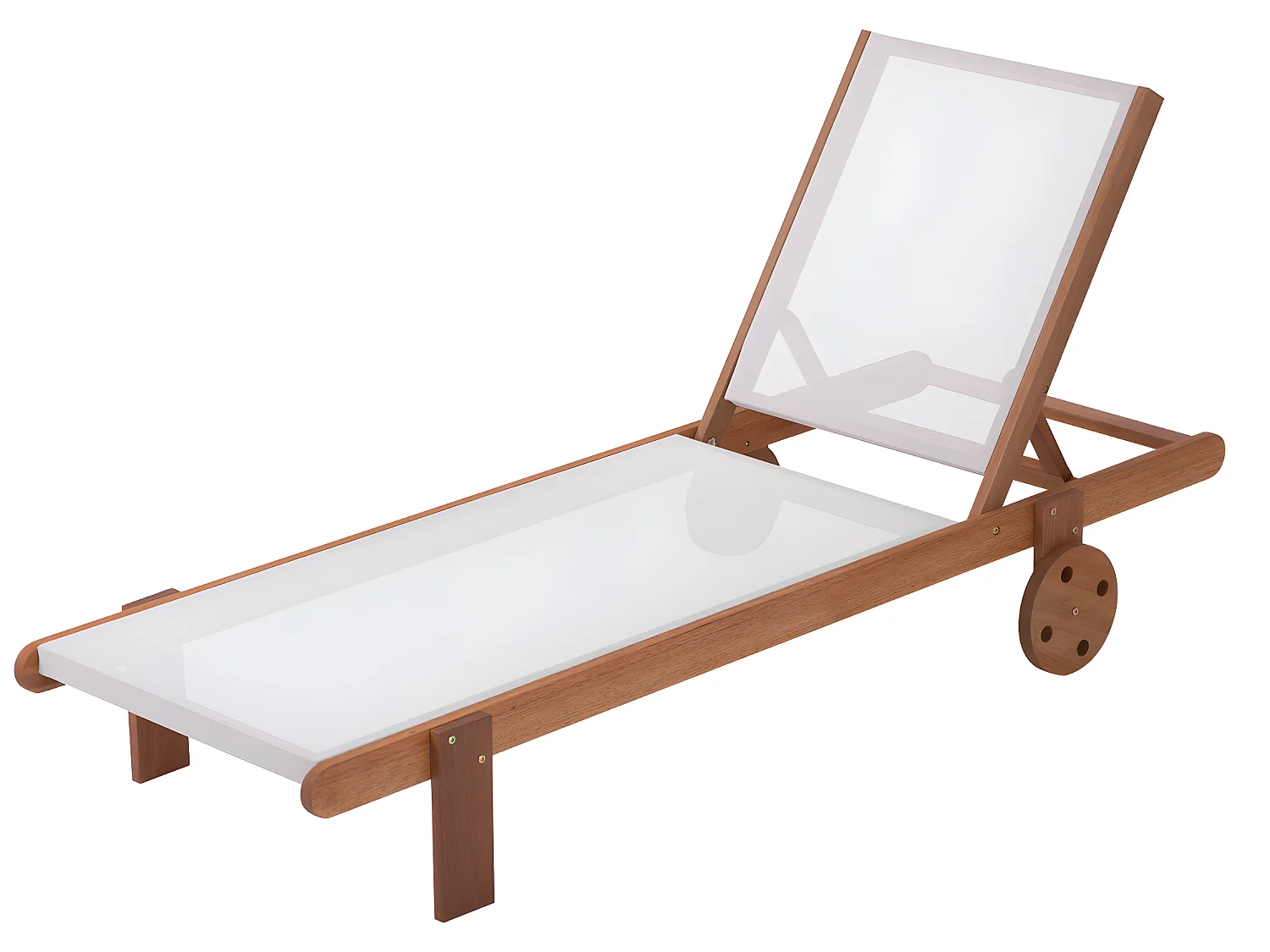 Bain de soleil en bois exotique "Saïgon" - Maple - Ecru