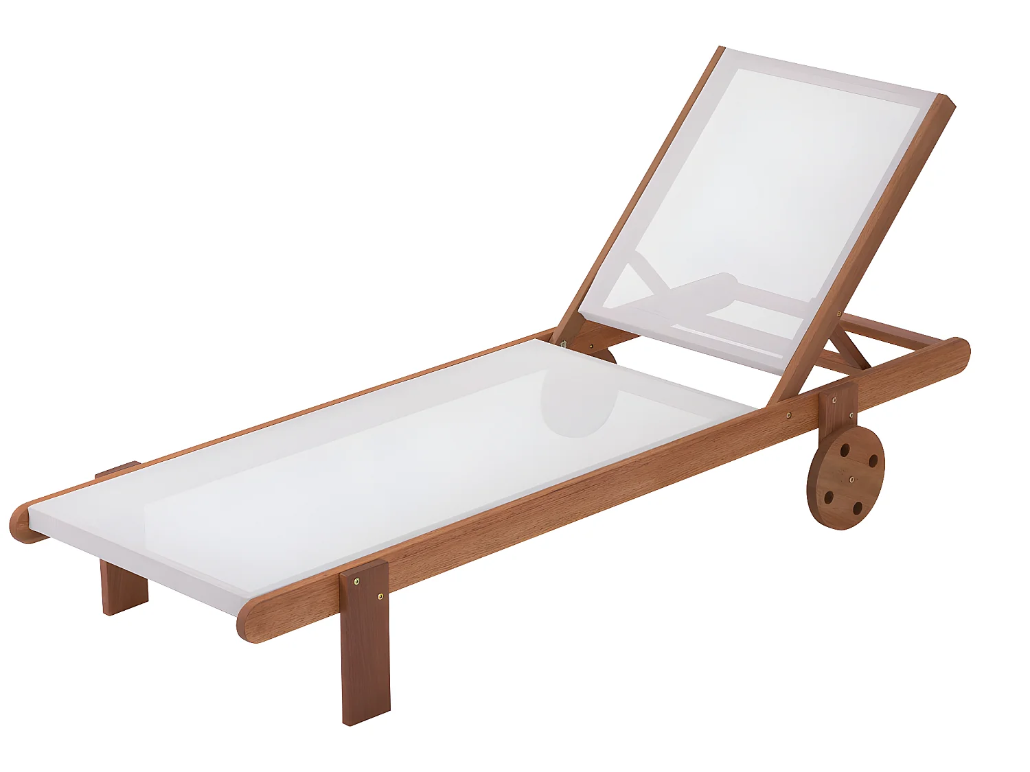 Bain de soleil en bois exotique "Saïgon" - Maple - Ecru