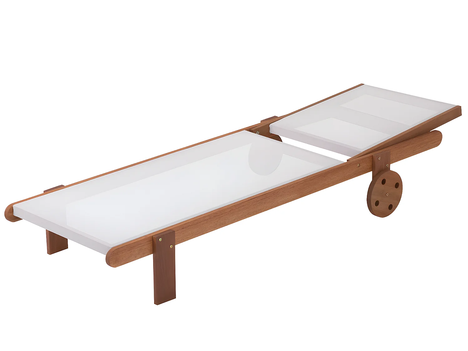 Bain de soleil en bois exotique "Saïgon" - Maple - Ecru