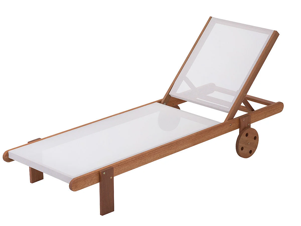 Bain de soleil en bois exotique "Saïgon" - Maple - Ecru