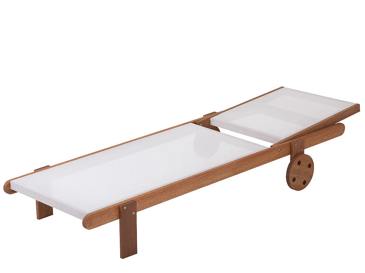 Bain de soleil en bois exotique "Saïgon" - Maple - Ecru