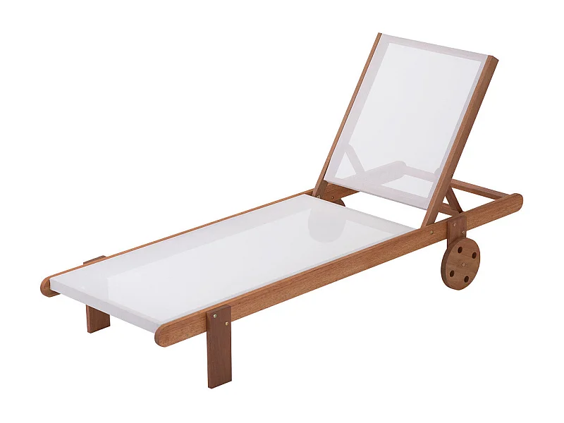 Bain de soleil en bois exotique "Saïgon" - Maple - Ecru