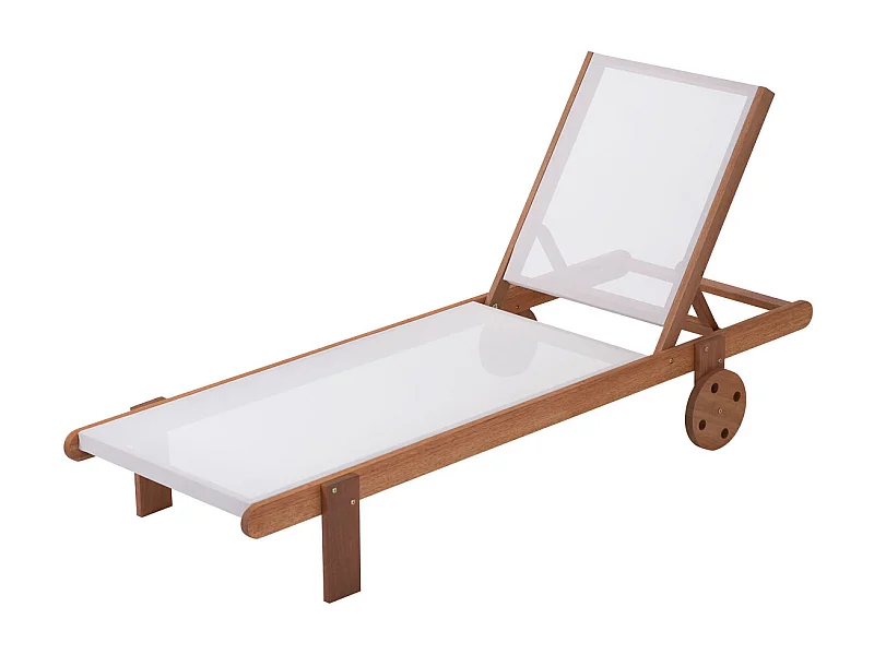 Lettino in legno esotico SAIGON - Maple -  Marrone chiaro