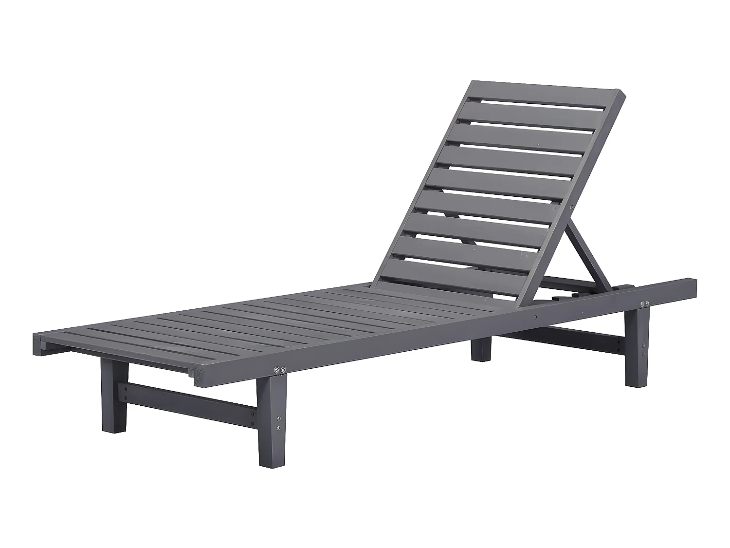 Bain de Soleil en bois "Rawai" -  Gris