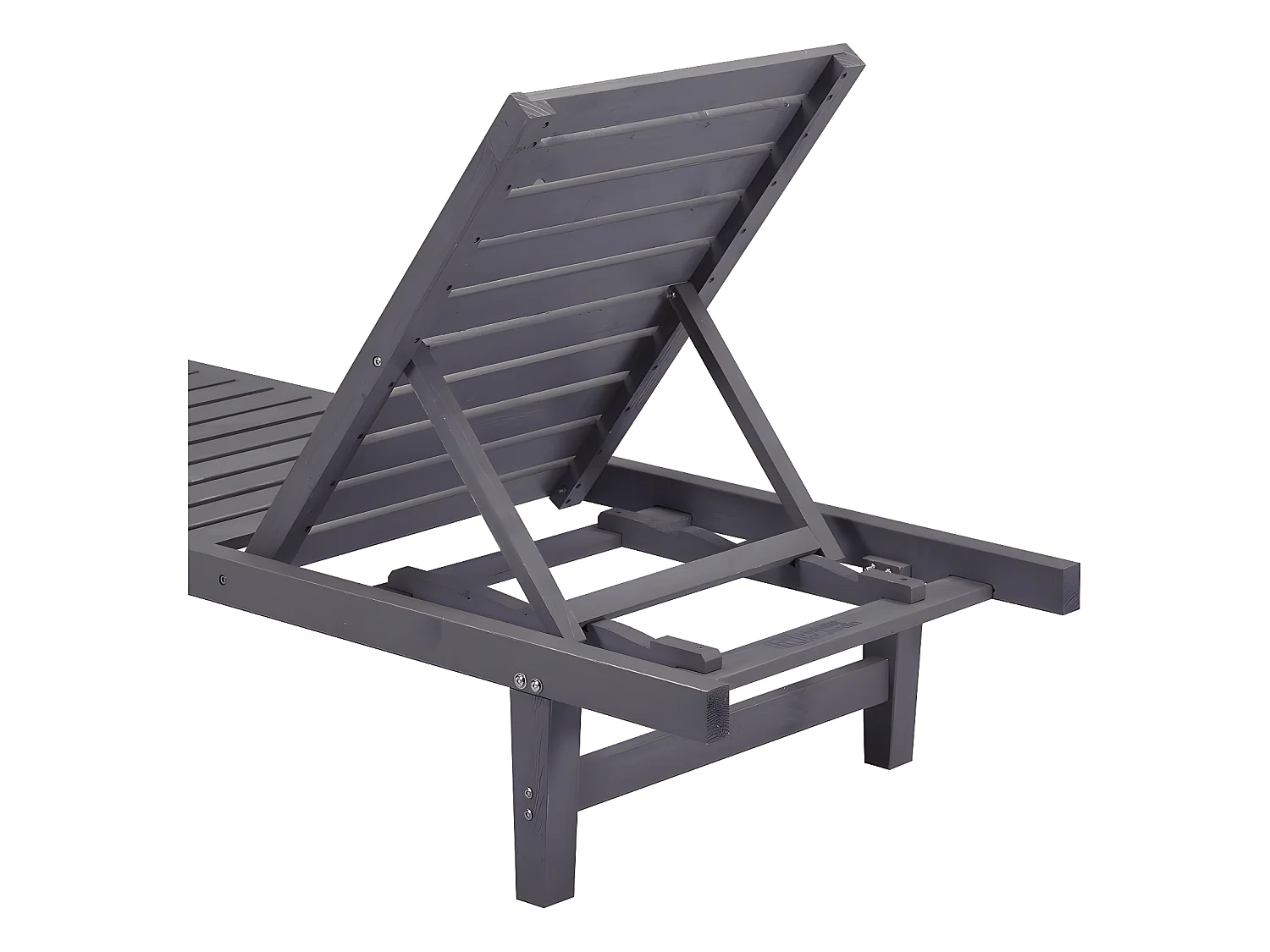 Bain de Soleil en bois "Rawai" -  Gris