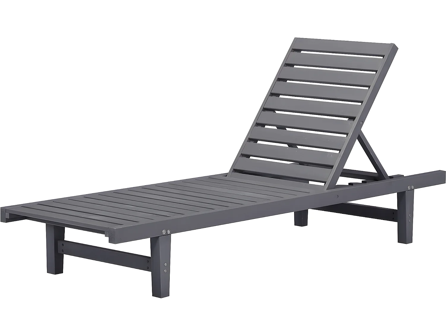 Bain de Soleil en bois "Rawai" -  Gris