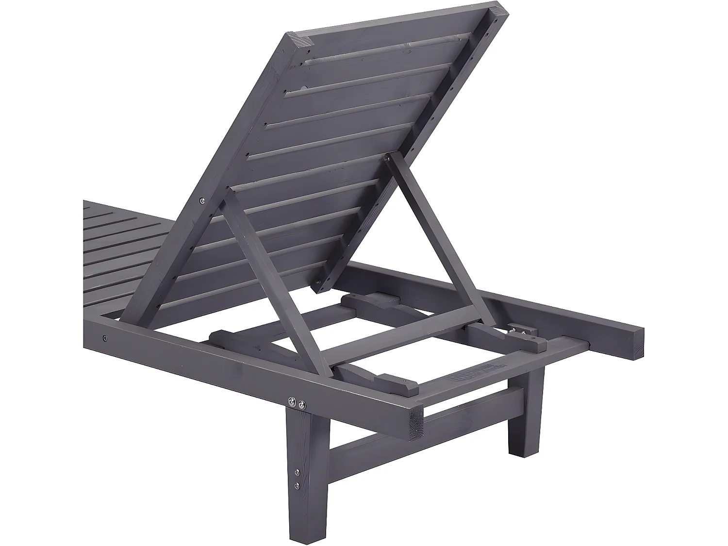 Bain de Soleil en bois "Rawai" -  Gris