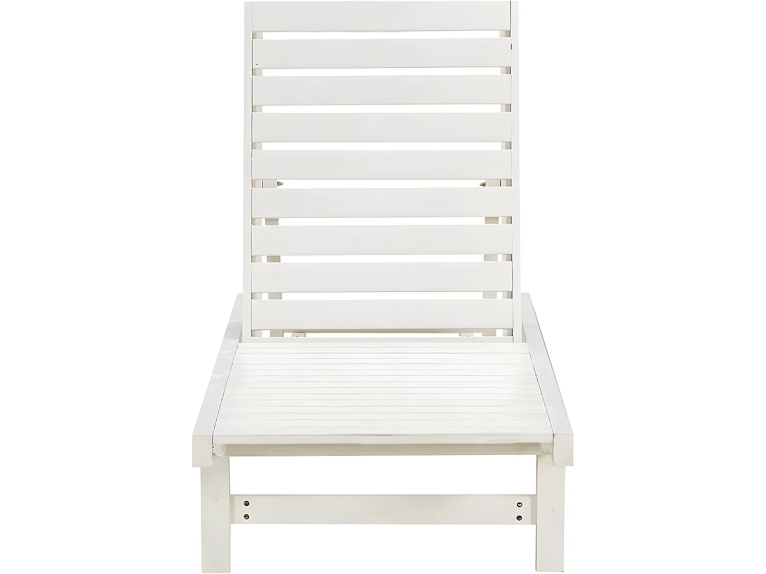 Drewniany leżak "Rawai" - Biały