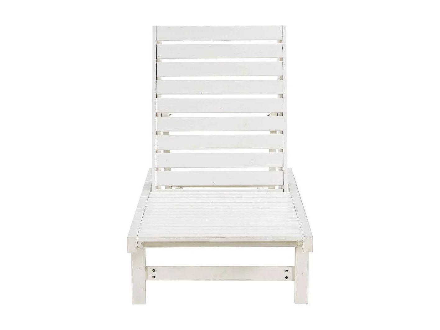 Sonnenliege aus Holz "Rawai" - Weiß