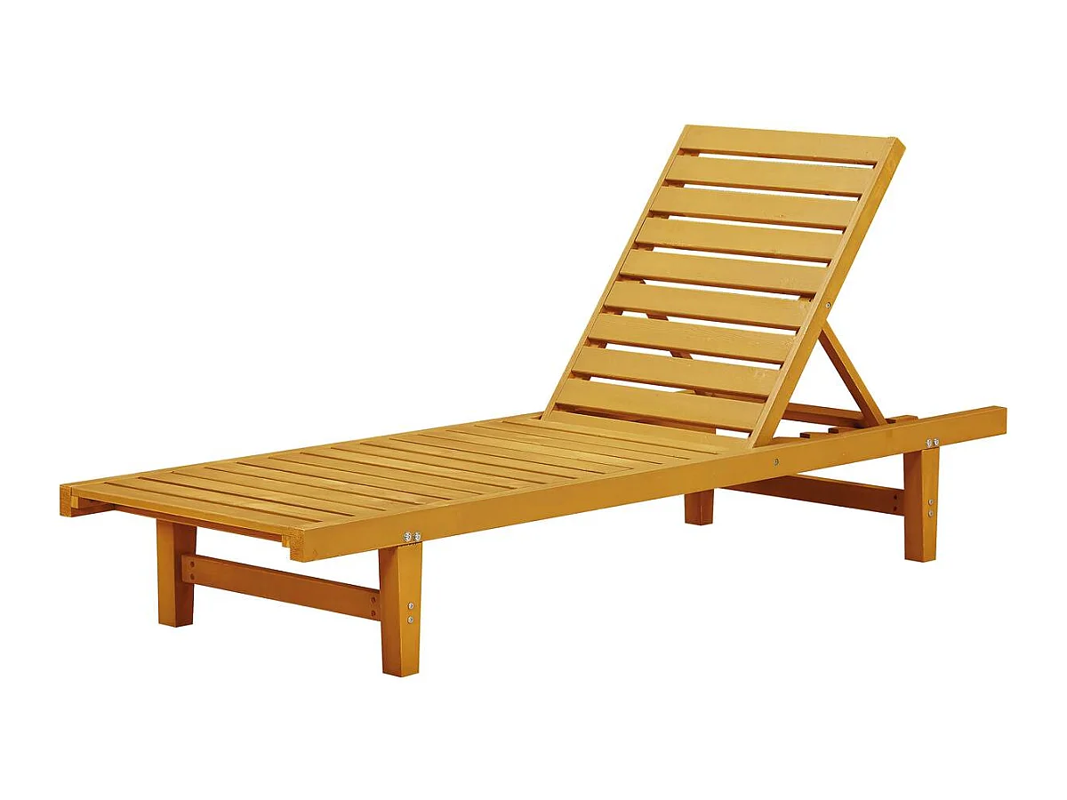 Bain de Soleil en bois "Rawai" -  Marron clair