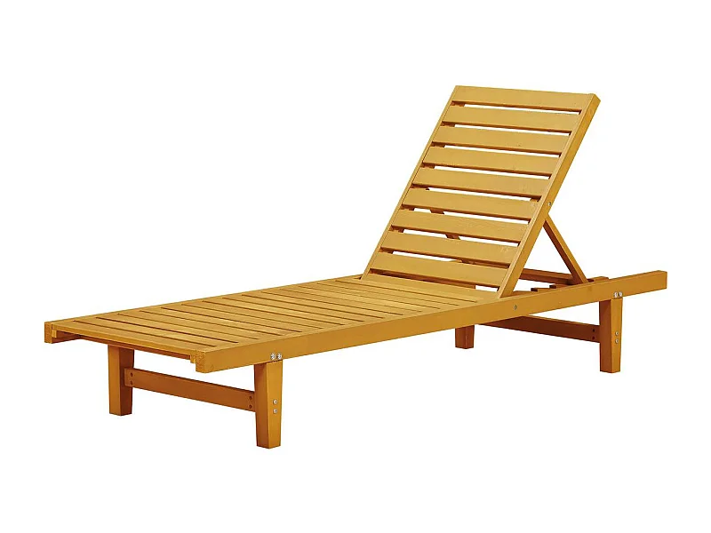 Bain de Soleil en bois "Rawai" -  Marron clair