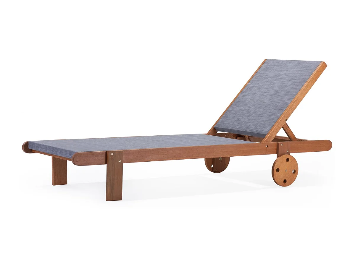 Bain de Soleil en bois exotique "Saïgon" - Maple - Gris